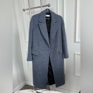 BNWOT Zara TEXTURED WEAVE COAT XS